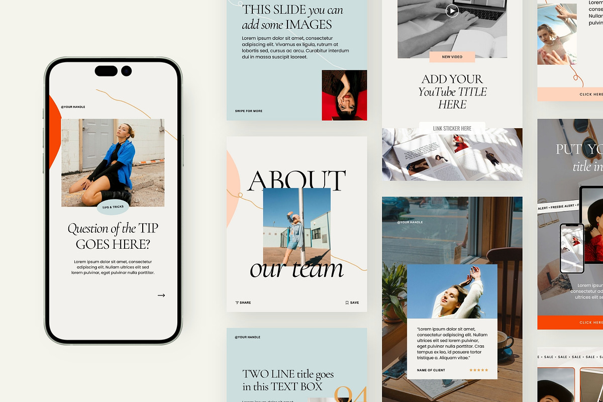 Nova Social Media Templates, a Social Media Template by Big Cat Creative (Photo 1 of 6)