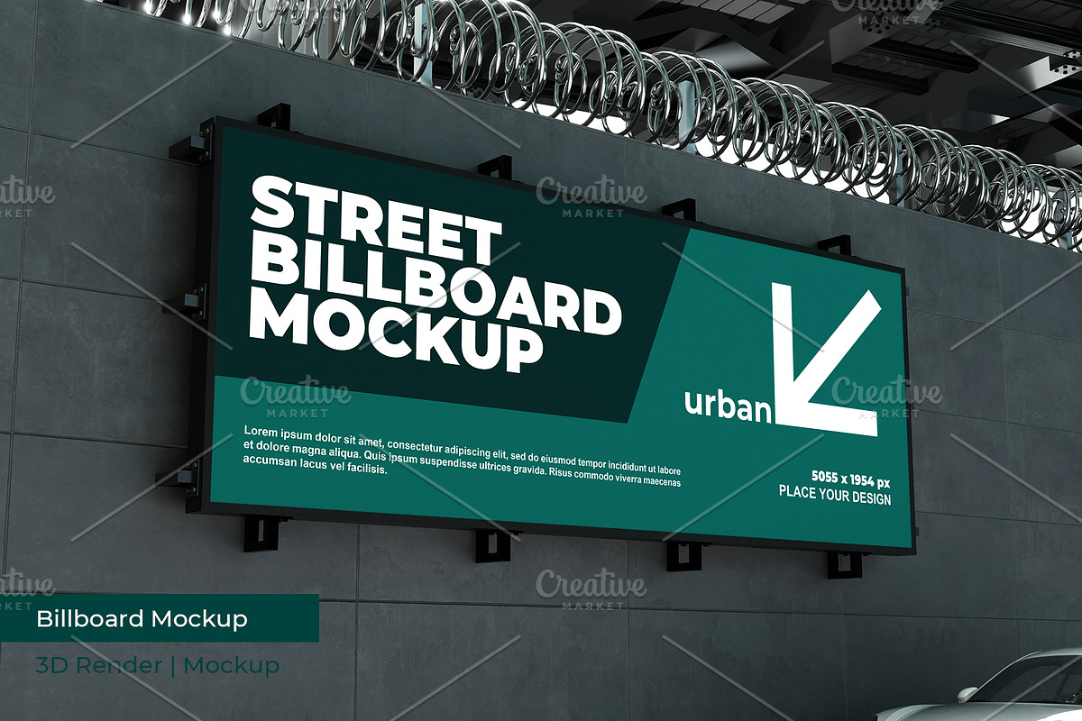 Billboard Mockup | 3D Rendering, an Advertising Mockup by mrfauzi (Photo 4 of 11)