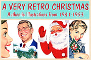 Retro Christmas Illustrations, an Illustration by Piddix Archives (Thumbnail 1 of 3)