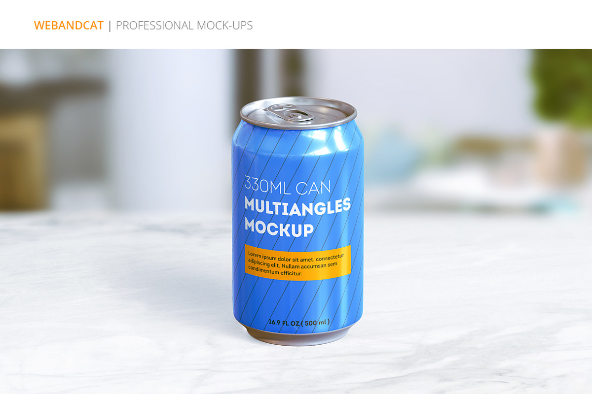 Can Mock-up, a Packaging Mockup by WebAndCat (Photo 7 of 9)