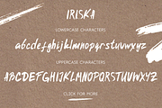 Iriska Brush Font Latin & Cyrillic, a Script Font by SOVA (Thumbnail 4 of 8)