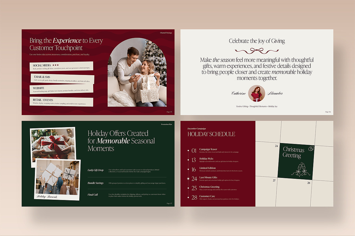 Christmas Presentation Template, a Presentation Template by BrandPacks (Photo 3 of 4)