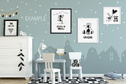 KIDS WALL & FRAMES Mockup Bundle - 4, a Product Mockup by Yuri-U (Thumbnail 9 of 38)