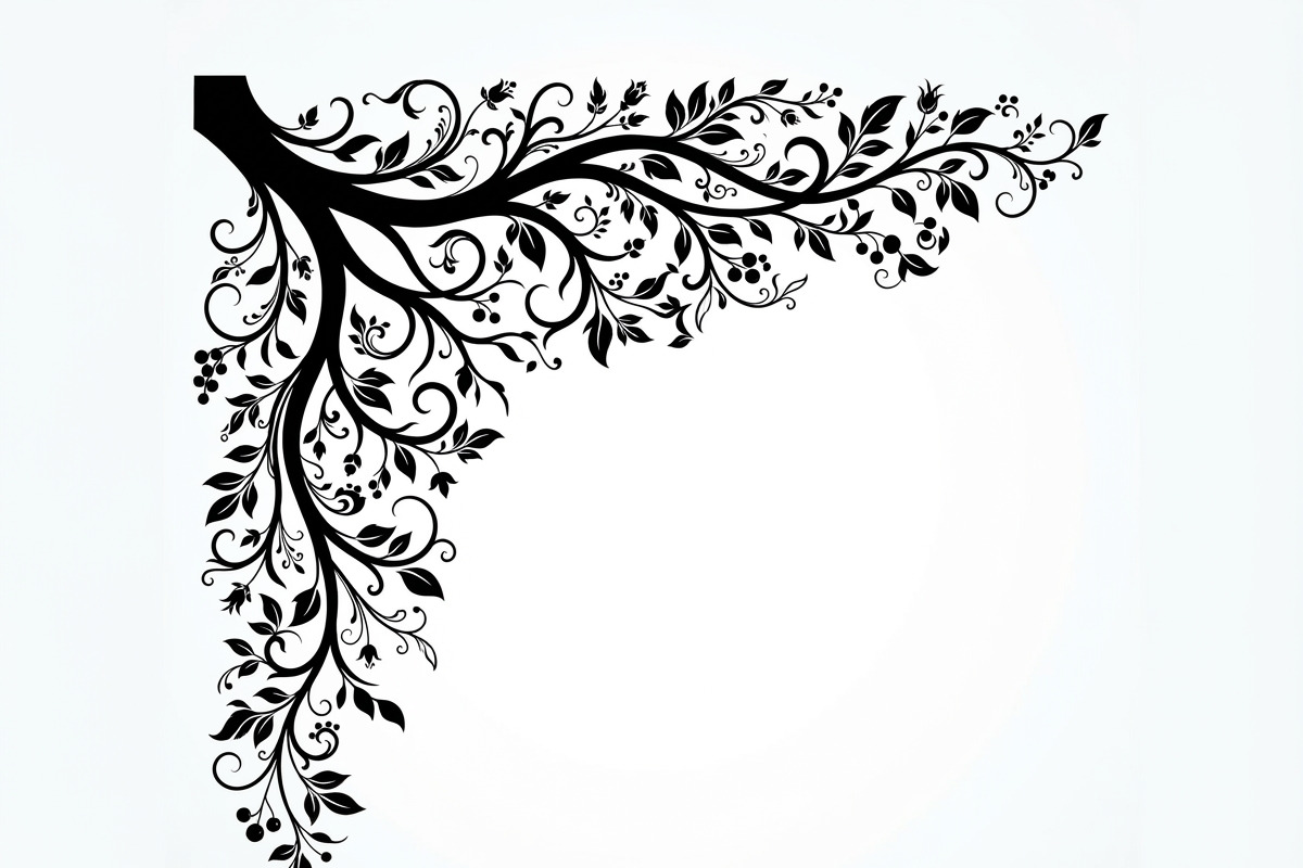 50 Tree Branch Corner Silhouette, a Decorative Illustration by Amazin_art (Photo 5 of 27)