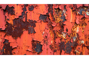 Peeling rusted red paint texture, a Background Photo by Igor Tichonow