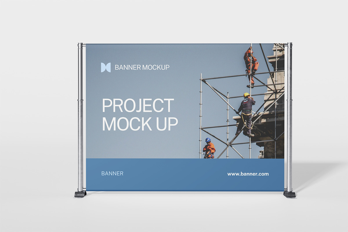 Roll Up Banner Mockup, a Business Card Template by kebunmockup (Photo 2 of 5)