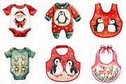 Christmas Baby Clothes Clipart, an Illustration by OK Design (Thumbnail 2 of 5)