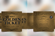 Golden Ticket Birthday Invitation, a Flyer Template by Giant Design (Thumbnail 3 of 3)