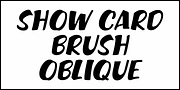 Show Card Brush JNL, a Script Font by Jeff Levine Fonts (Thumbnail 4 of 5)