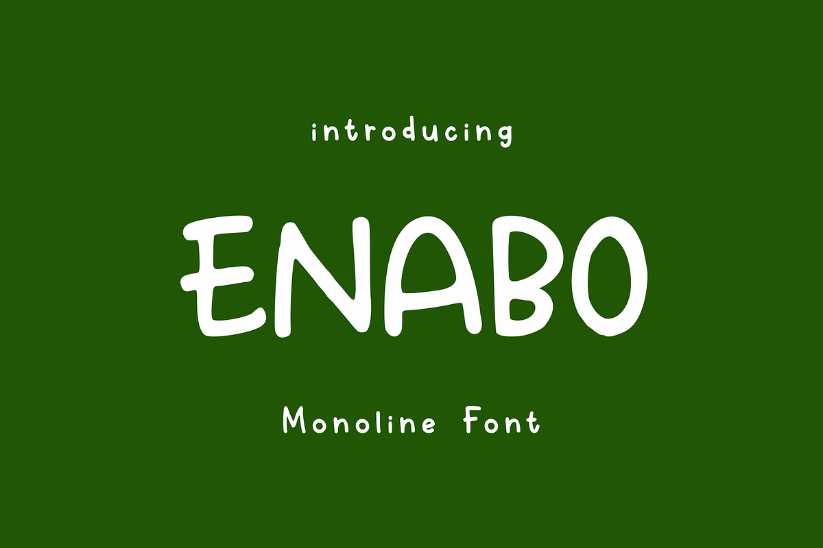 Enabo - Font 2025, a Sans Serif Font by Yantinvato (Photo 1 of 4)