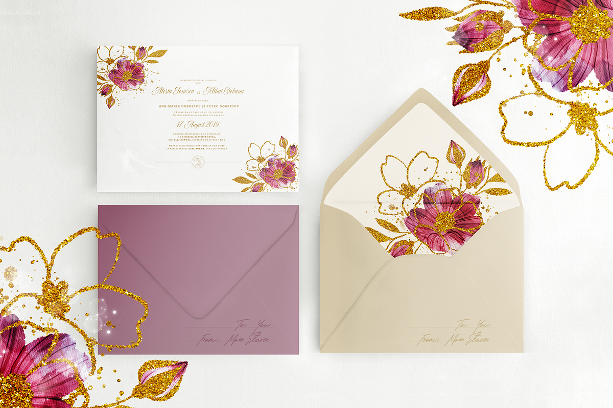 Watercolor & Glitter-Botanical Pack, a Decorative Illustration by Moon Starer Studio (Photo 9 of 9)