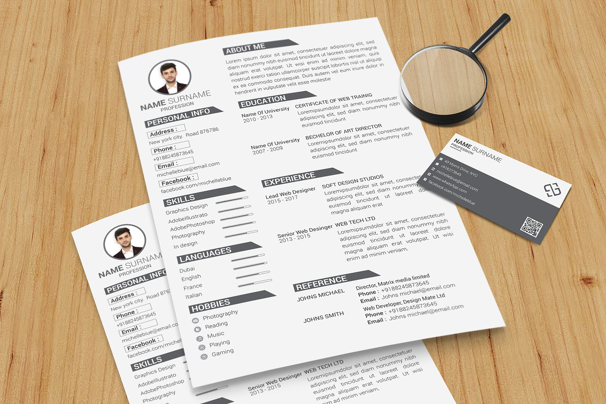 Clean Resume/CV, a Resume Template by designvillage (Photo 10 of 12)