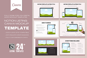 Digital Product Mockup -Notion Canva