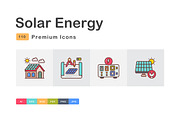 Solar Energy Icons, a Duotone Icon by vectorstank (Thumbnail 1 of 6)