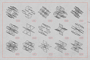 3D Wireframe Isometric Shapes | 2, an Object Graphic by MaximGertsen (Thumbnail 9 of 11)