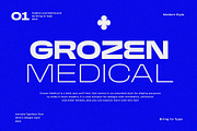 GROZEN MEDICAL - Extended Grotesk, a Sans Serif Font by Bring To Type (Thumbnail 1 of 11)