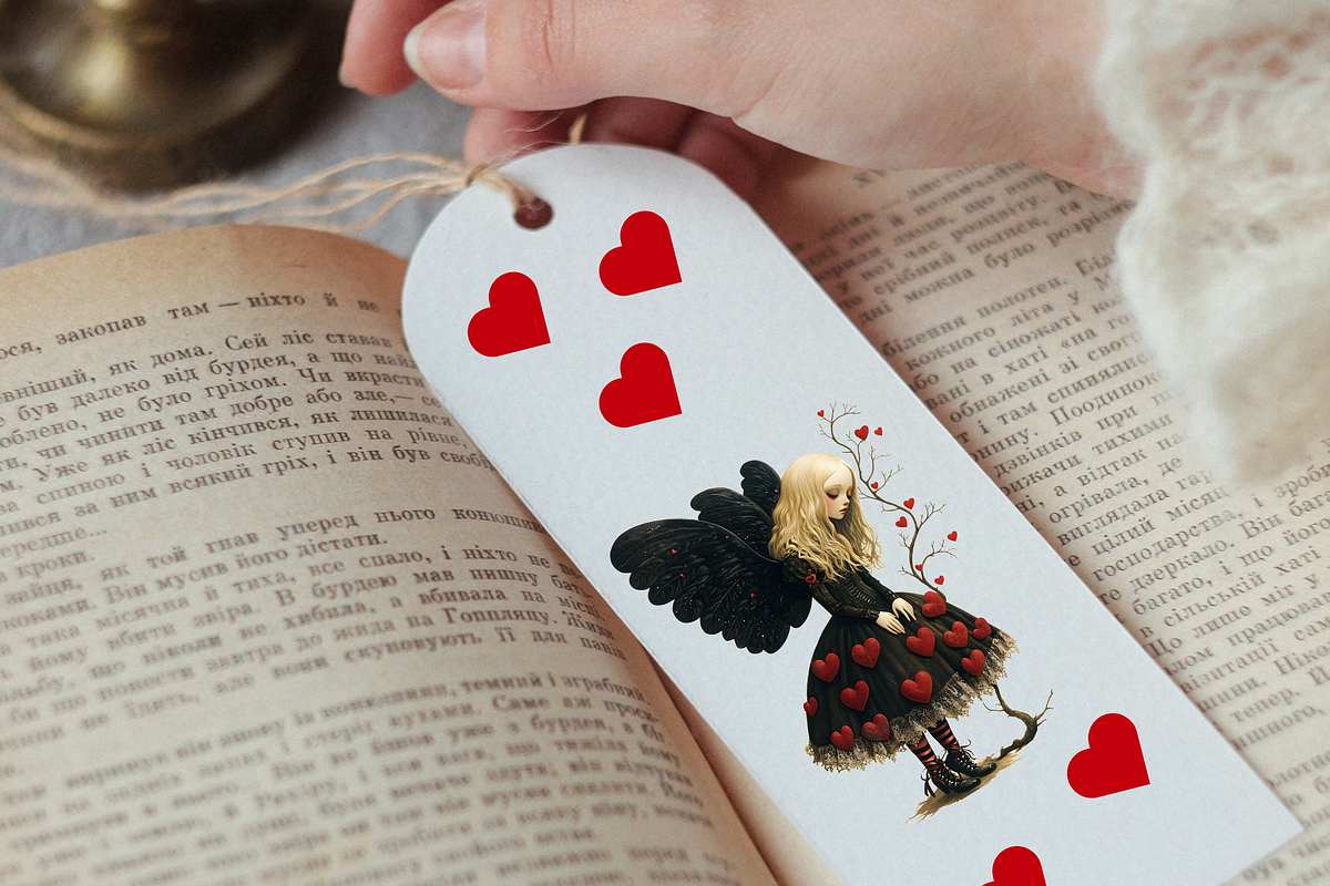 VALENTINE BLACK ANGELS CLIPART PACK, a Person Illustration by Daring Digies (Photo 10 of 10)