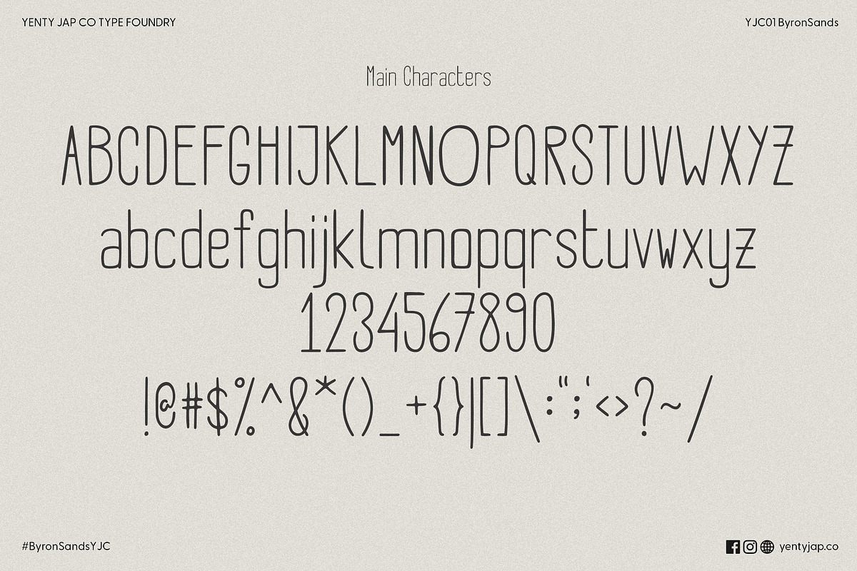 Byron Sands YJC, a Handwritten Font by YENTY JAP CO (Photo 8 of 8)