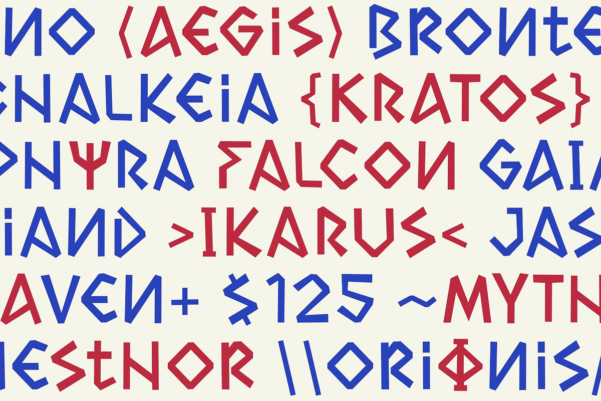 GROMANS – Modern Greek Display Font, a Font by TypeTasty Font (Photo 9 of 9)