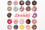 Donuts VECTOR illustrations, a Food Illustration by Natalka Dmitrova art (Thumbnail 2 of 27)