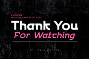 Emencut, a Sans Serif Font by twinstd (Thumbnail 13 of 13)