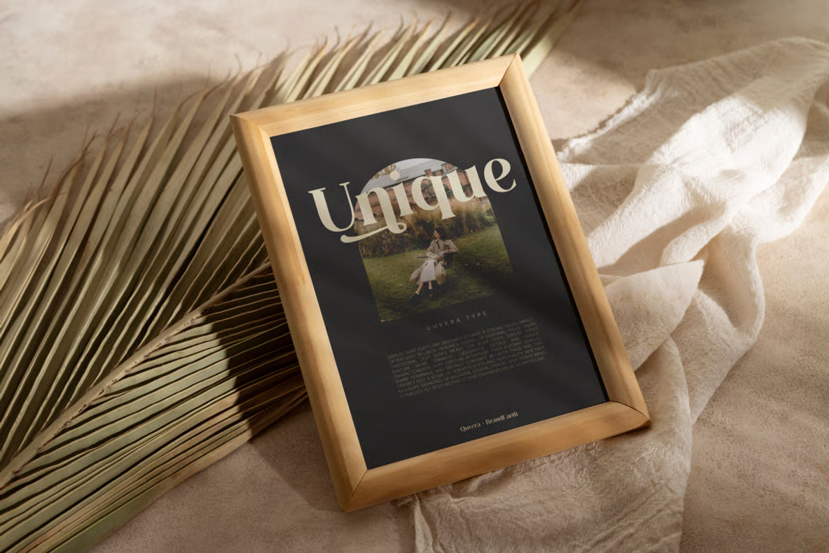 Quvera - Elegant Serif Display Font, a Serif Font by Brand Earth (Photo 6 of 7)