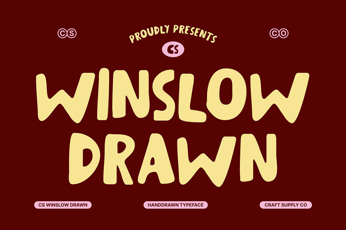 CS Winslow Drawn, a Handwritten Font by Craft Supply Co. (Photo 1 of 8)