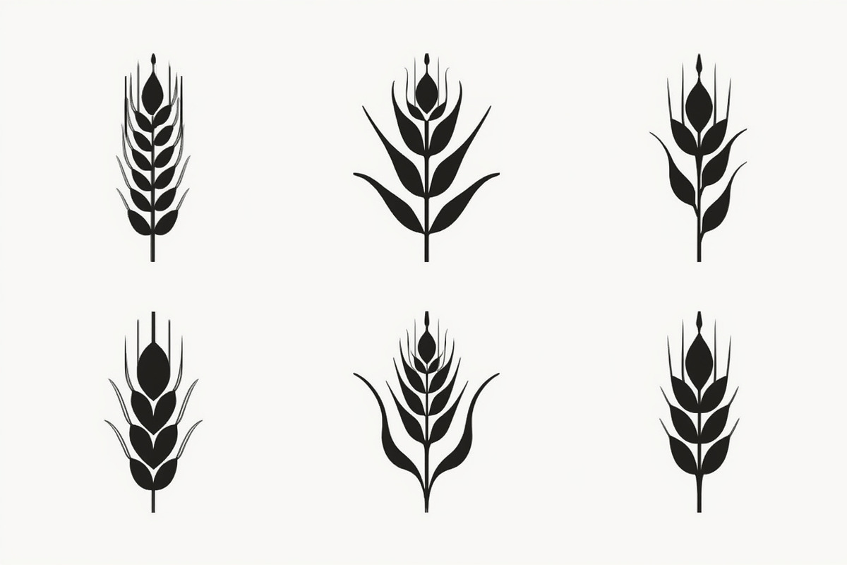 Wild Grass & Grain Vector Set, an Illustration by BIPLOB EXPERT (Photo 2 of 9)