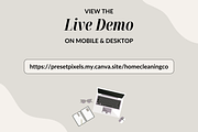 Cleaning Company Website Canva, a Landing Page Template by Preset Pixels (Thumbnail 9 of 9)
