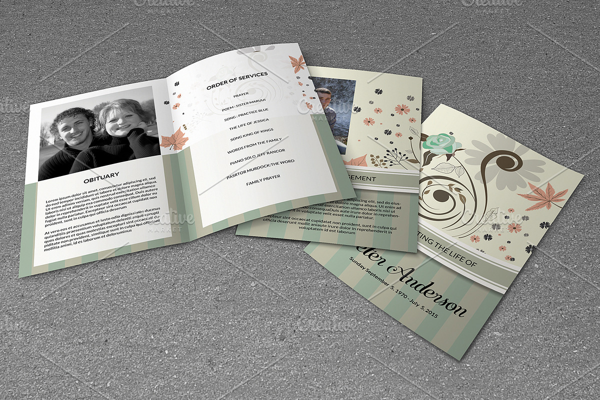 Funeral Program Template-V474, a Brochure Template by Template Shop (Photo 4 of 5)