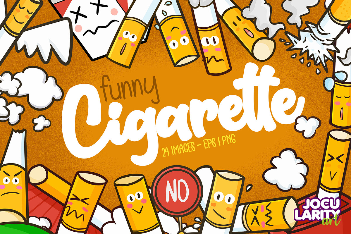 Funny Cigarette Cartoon Illustration, a Healthcare Illustration by Jocularity Art (Photo 1 of 3)