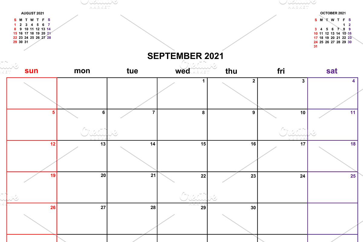 Calendar Planner 2021, a Flyer Template by art789 studio (Photo 9 of 13)