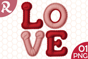 Faux Yarn Coquette Love Clipart PNG, an Illustration by RobertsArt