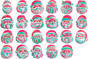 Brushstroke Santa Sublimation Bundle, an Illustration by Craft Nest (Thumbnail 5 of 6)