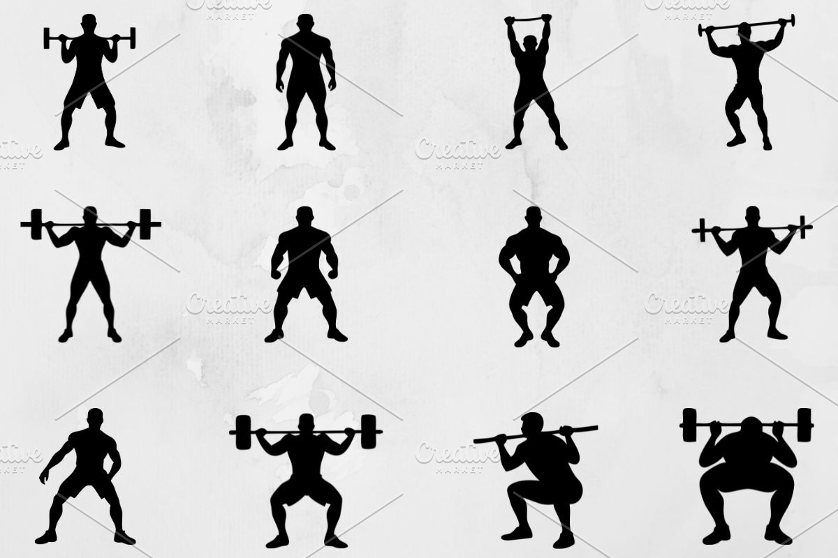 Fitness Silhouette SVG, a Sport Illustration by newminddesign (Photo 1 of 3)