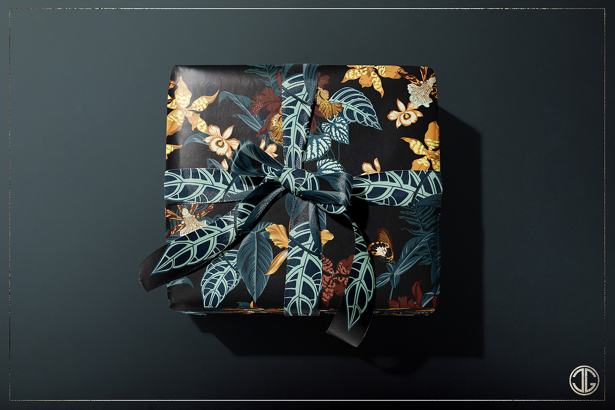 THE ORCHIDS seamless vector pattern, a Pattern Graphic by C & G (Photo 6 of 9)