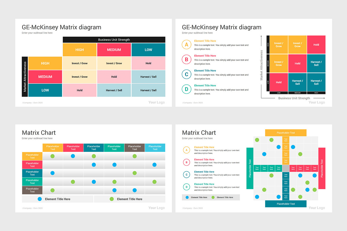 Matrix Diagrams PowerPoint Template