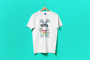 Cool Bunny Happy Easter T-Shirt SVG, a Seasonal Illustration by Ghagra (Thumbnail 3 of 4)