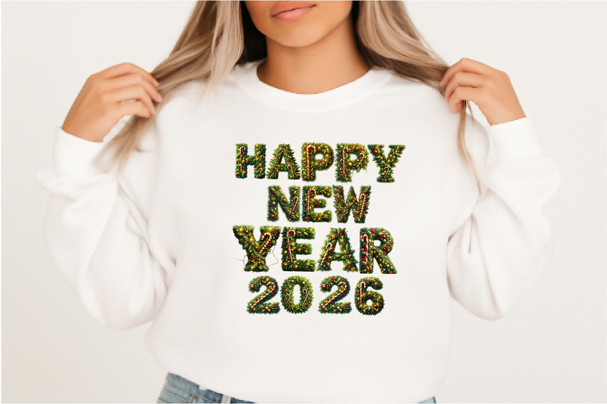 Christmas Happy New Year PNG, an Illustration by DreamArtGraphic (Photo 2 of 5)