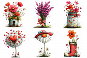 Whimsical Flowers Spring Clipart, an Illustration by Daily.Designs (Thumbnail 8 of 8)