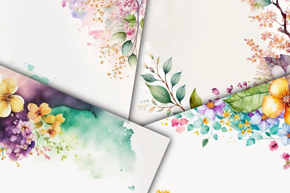 Spring Flower Watercolor, an Illustration by Gemstone (Photo 2 of 4)