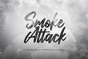 Smoke Attack, a Script Font by khurasan (Thumbnail 1 of 7)