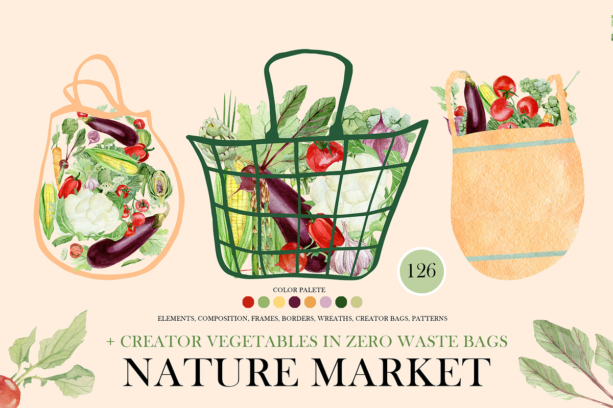 Vegetables & eco organic farm, an Object Graphic by AnnaTkachi (Photo 1 of 8)