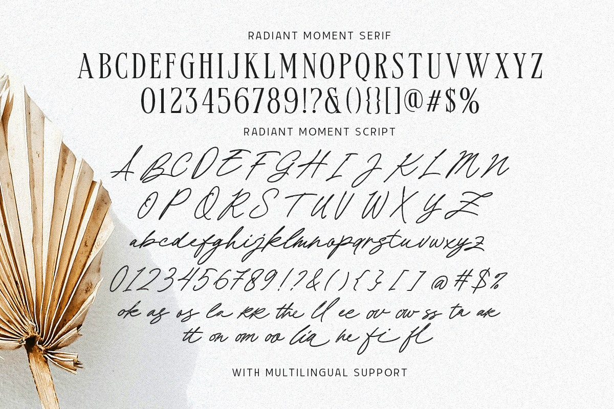 MCO - Radiant Moment, a Script Font by Mojiscope Studio (Photo 5 of 9)