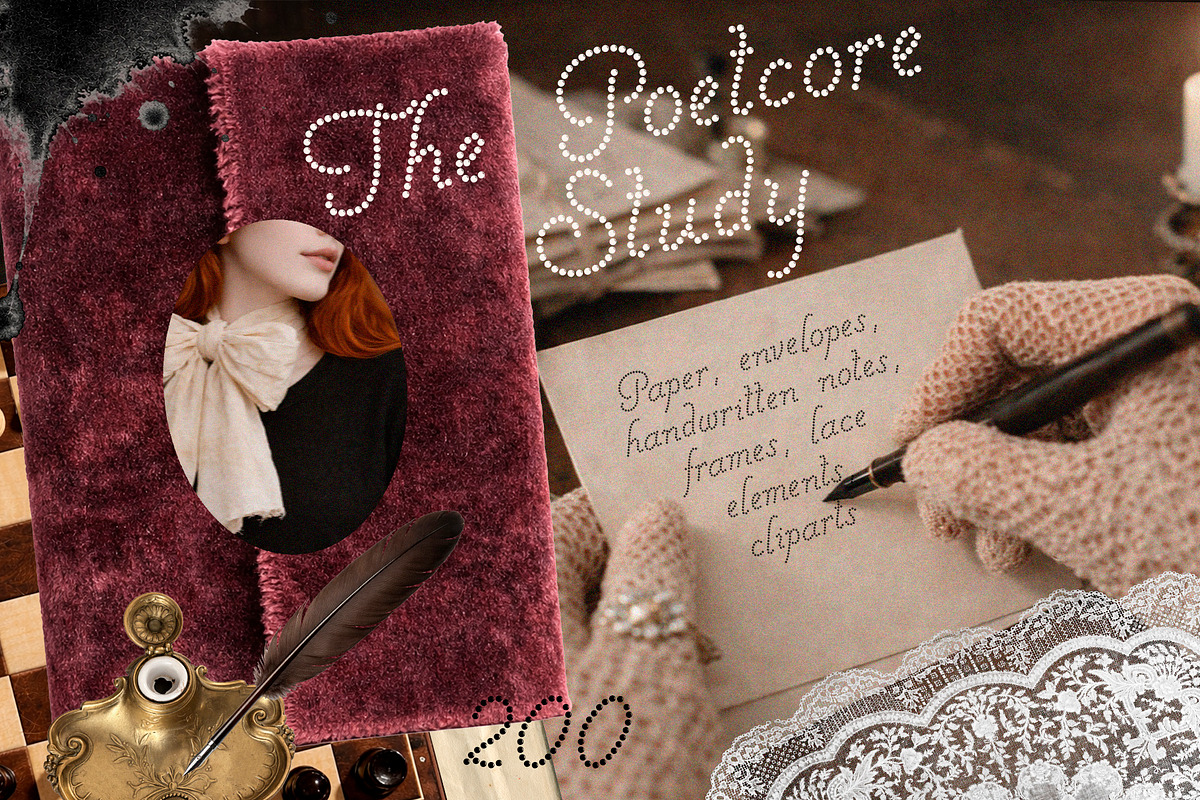 The Poetcore Study Paper & Collage, an Object Graphic by Lidberia (Photo 1 of 11)