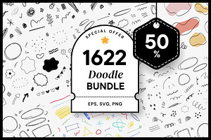 50% BIG SALE Doodle BUNDLE