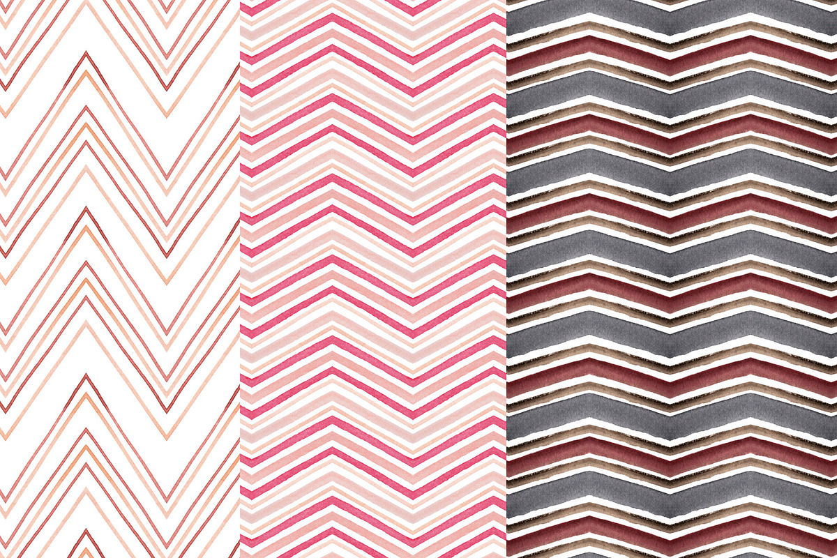 Watercolor lines and stripes, a Pattern Graphic by Wild Rose (Photo 7 of 8)