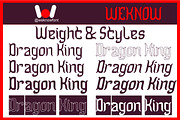 Dragon King font, a Serif Font by weknow (Thumbnail 7 of 8)