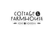 Cottage & Farmhouse Font + Doodles, a Sans Serif Font by Denise Chandler (Thumbnail 1 of 7)