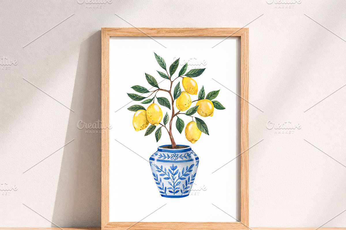 Watercolor Mediterranean Clipart PNG, a Food Illustration by PatternPalette (Photo 4 of 9)